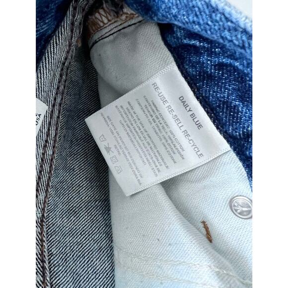 NWT $355 DAILY BLUE by ADRIANO GOLDSCHMIED LOVE pleated jeans 29 - Picture 5 of 9